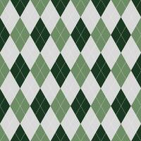 Geometric argyle pattern in grey and green colors. vector