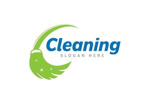 Cleaning service logo design template vector. Suitable logo for cleaning service and window cleaner company vector