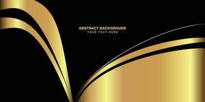 luxurious Abstract Background design illustration, Black and Golden Background creative vector