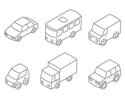 urbano transporte en isométrica ver y describir. vector