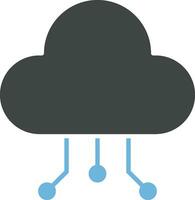 Cloud Data Distribution icon vector image.