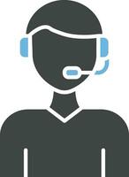 Commentator icon vector image.
