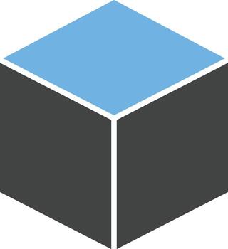 Cube icon vector image.