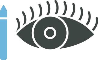 Eye with eyeliner icon vector image.