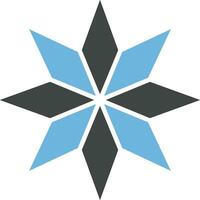 Eight-Pointed Star icon vector image.
