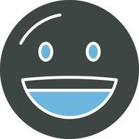 Grinning Face icon vector image.