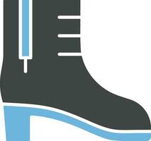 botas con tacones icono vector imagen.