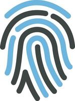 Fingerprint icon vector image.