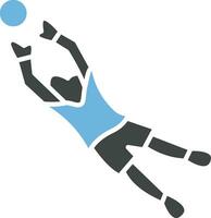 Goalkeeper icon vector image.