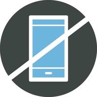 Phone Not Allowed icon vector image.
