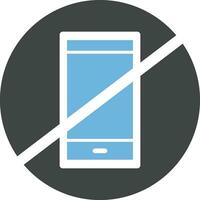 Phone Not Allowed icon vector image.