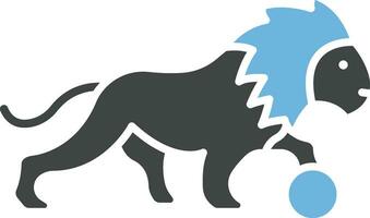 Lion Performing icon vector image.