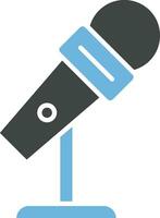 Mic Stand icon vector image.