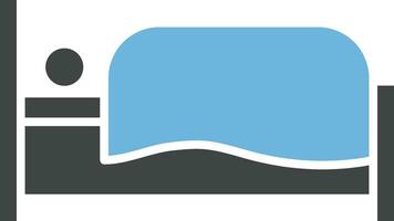 Person in Bed icon vector image.