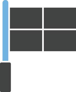 Offside Flag icon vector image.