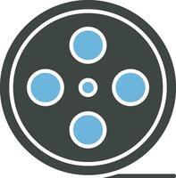 Film Reel icon vector image.