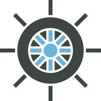 Boat's Wheel icon vector image.