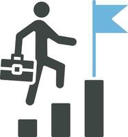 Career Growth icon vector image.