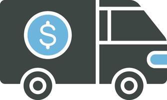Cash Transfer Vehicle icon vector image.
