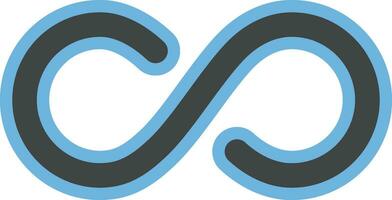 Infinity icon vector image.