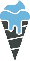 Icecream cone icon vector image.