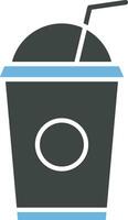 jugo taza icono vector imagen.