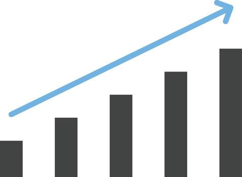 Graph icon vector image.