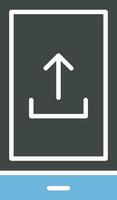 Upload From Phone icon vector image.