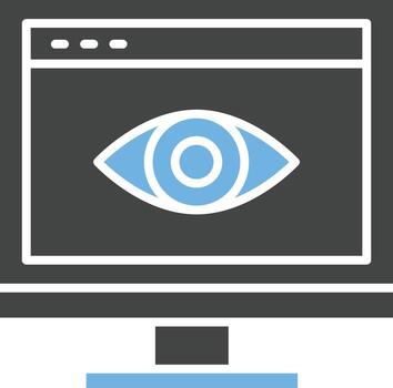 Web Visibility icon vector image.
