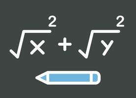 Solving Formula icon vector image.