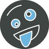 Zany Face icon vector image.