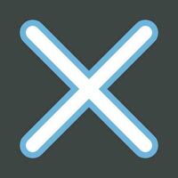 Cross Mark Button icon vector image.