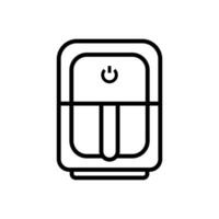 Air fryer icon line vector. Fried bakery. Food to cook. Healthy chip-based foods. Kitchen vector