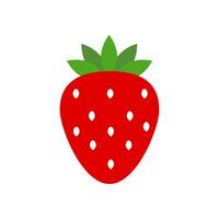 Strawberry icon vector. Fruits illustration sign. Vitamins symbol. Vegetarian logo. Food mark. vector