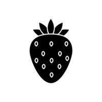 Strawberry icon vector. Fruits illustration sign. Vitamins symbol. Vegetarian logo. Food mark. vector