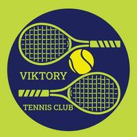 victoria tenis club logo prima marca vector