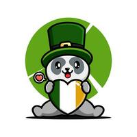 St Patrick day cartoon character leprechaun vector