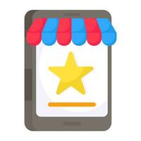 Perfect design icon of mobile shop vector