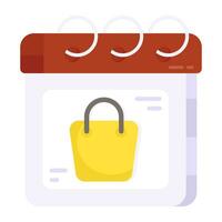 Perfect design icon of shopping schedule vector