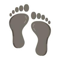 Perfect design icon of footprints vector