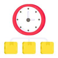 Perfect design icon of delivery time vector