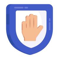 Perfect design icon of prevention vector