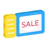 Unique design icon of sale tag vector