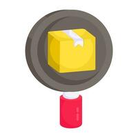 Perfect design icon of search parcel vector