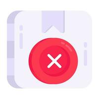 A unique design icon of order cancel vector