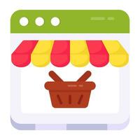 Unique design icon of web shop vector