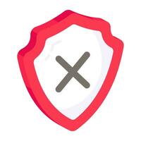 Perfect design icon of no security vector
