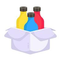 Unique design icon of bottle packing vector