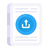 An icon design of file upload vector