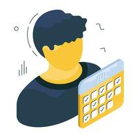 Perfect design icon of schedule vector